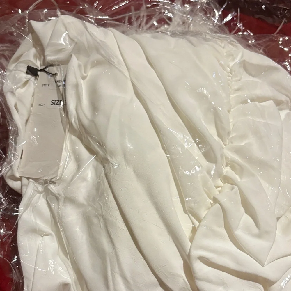 PromGirl White Long Sleeve Dress - Picture 2 of 2